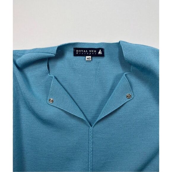 Royal Mer Bretagne French Nautical Knit Top Size 40 (Medium) Blue Pullover Knit - Picture 3 of 8